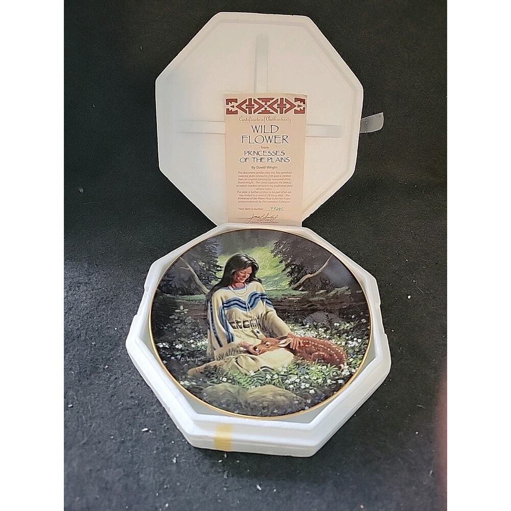 The Hamilton Collection Wild Flower‎ Vintage Collector's Plate #3313D With COA